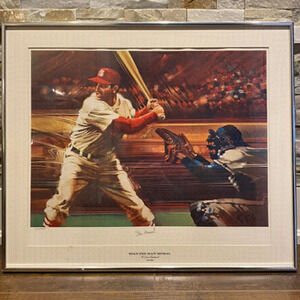 Stan Musial Autographed Lithograph Limited Edition #291/1000